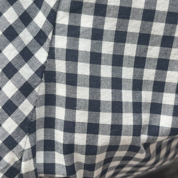 Gingham Shirt Dress w/ Pockets - Picture 4 of 4
